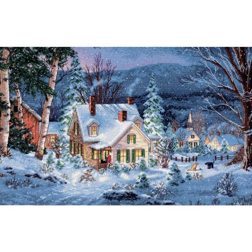 (image for) Gold Collection Winter's Hush Counted Cross Stitch Kit